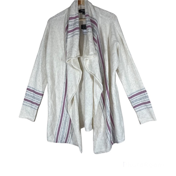Eddie Bauer Sweaters - New ~ Eddie Bauer Sleepwear Ivory Lunar Spun Open Cardigan Size L